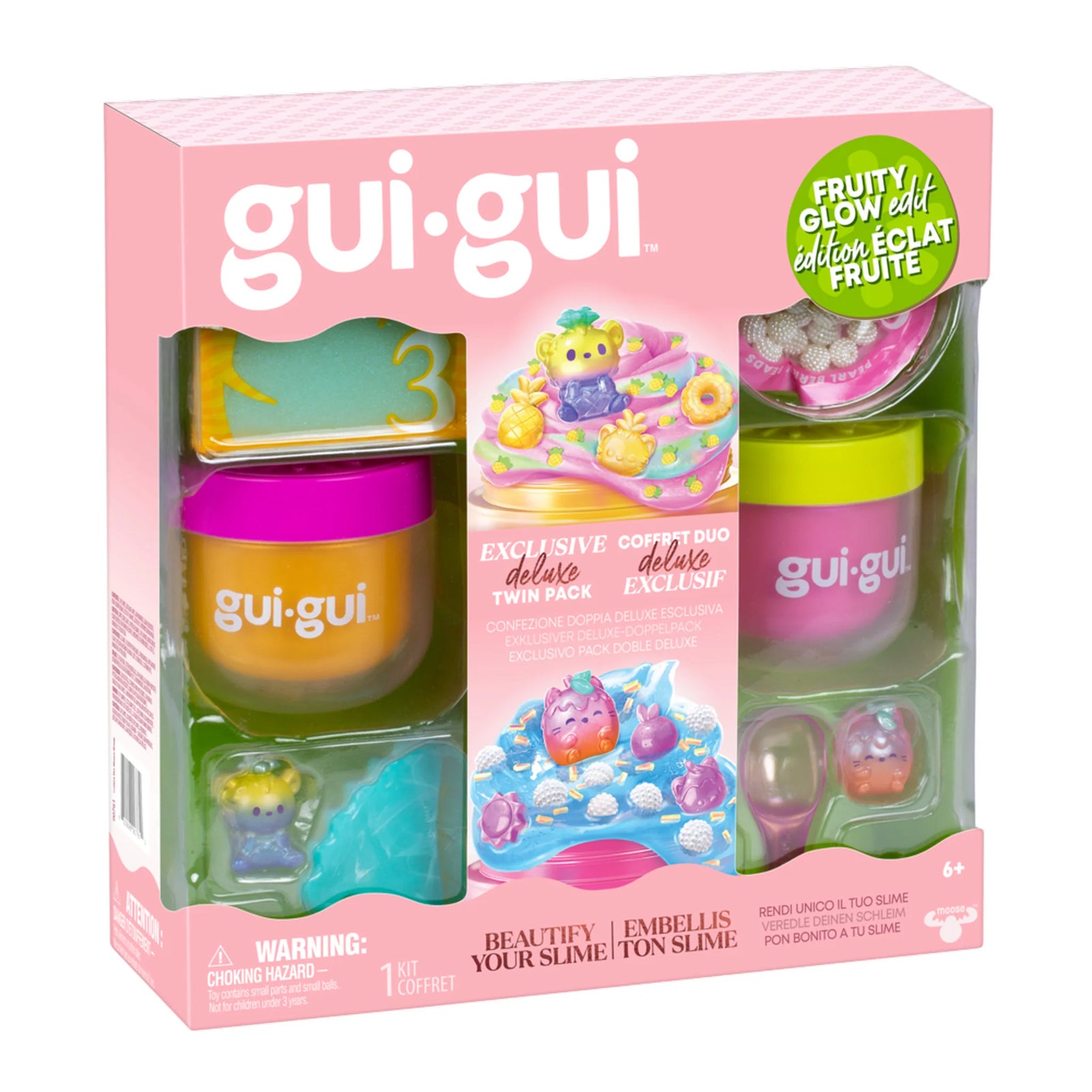 Gui Gui Shimmer Slime S2 Deluxe Duo Pack - Fruity Glow