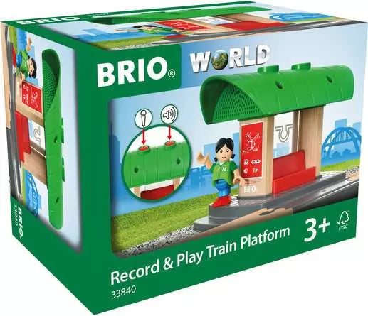 BRIO 33840 Record & Play Train Platform req 2 x AA batteries
