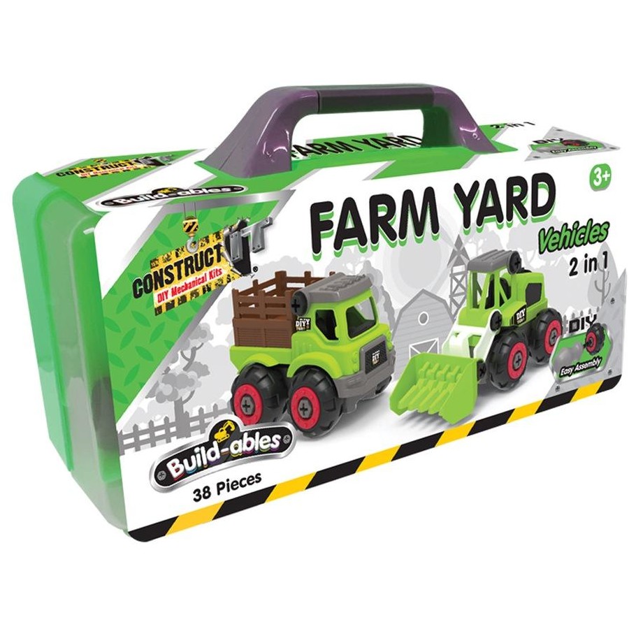 Build-ables Farm Yard Vehicles 2 in 1 38pc