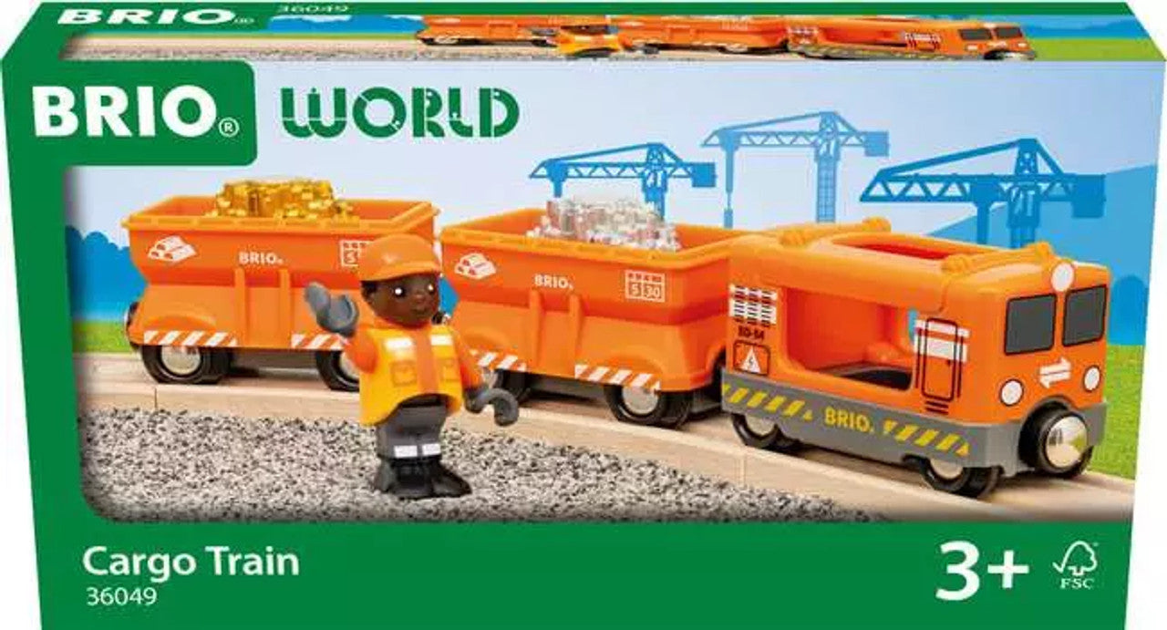 BRIO 36049 Gold Cargo Train 6 Pieces