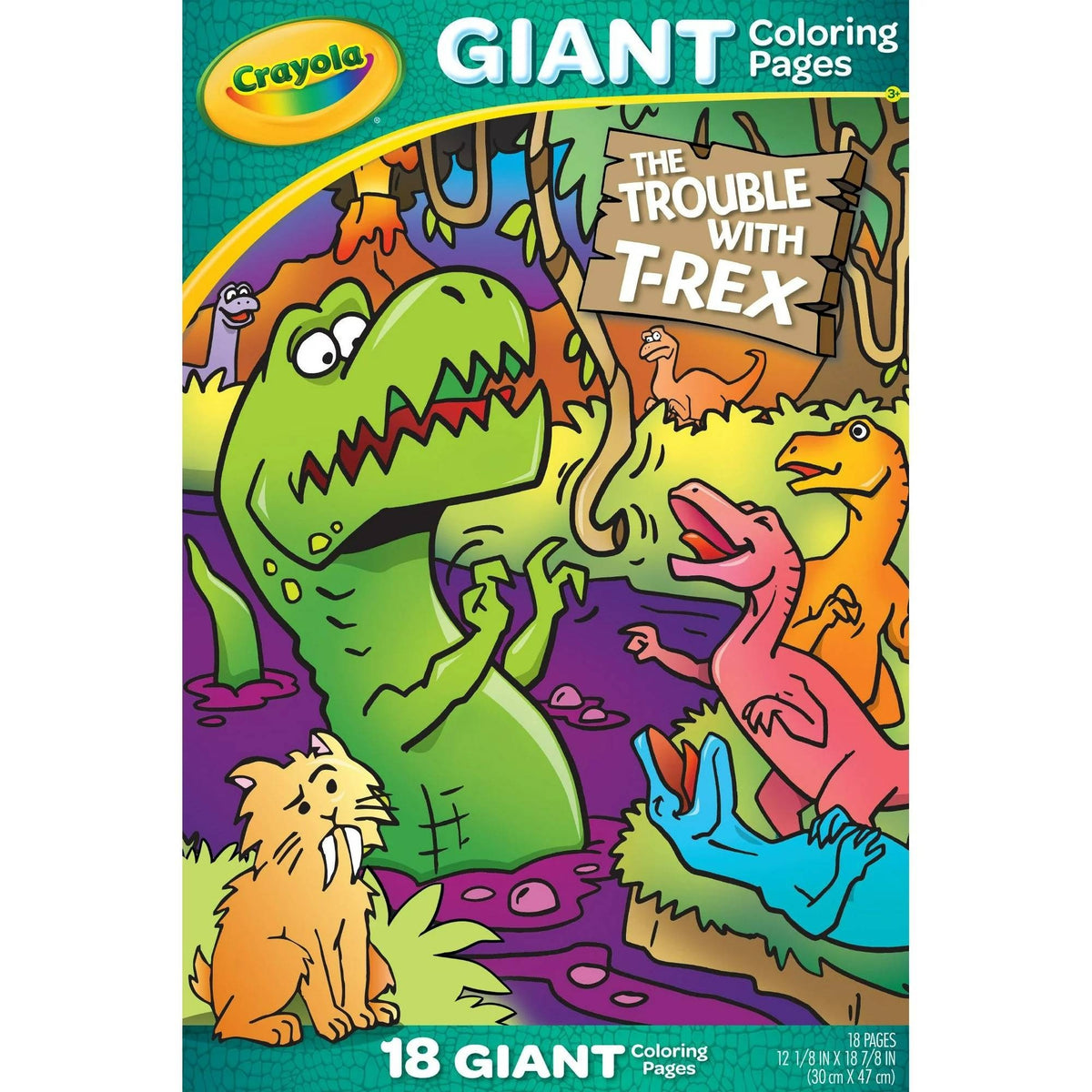 Crayola Giant Colouring Pages The Trouble with T-Rex