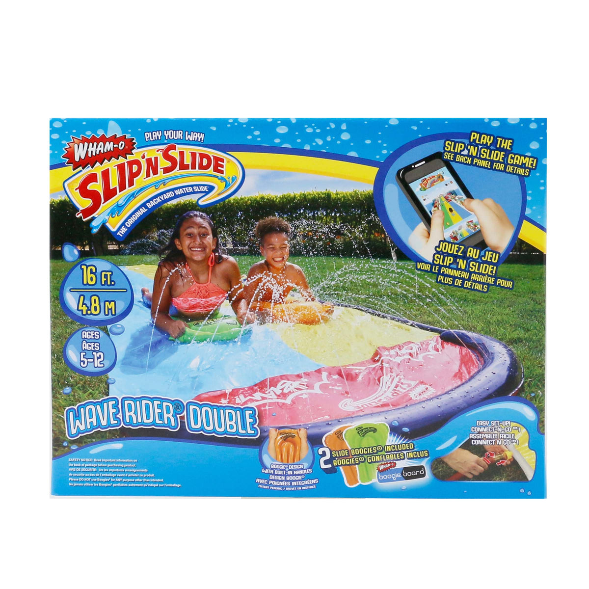 Whamo Slip N Slide Double Wave Rider With 2 Boogies