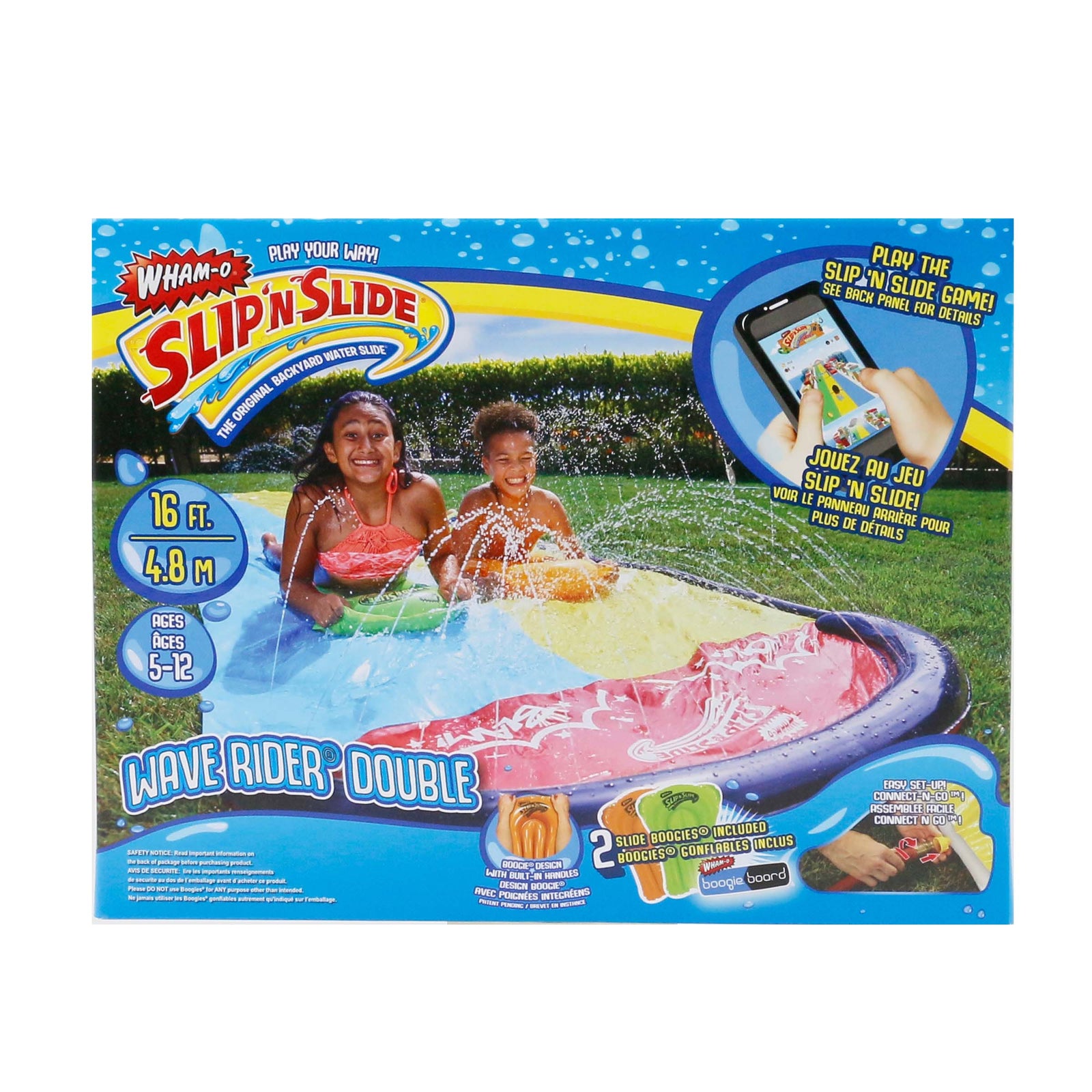 Whamo Slip N Slide Double Wave Rider With 2 Boogies