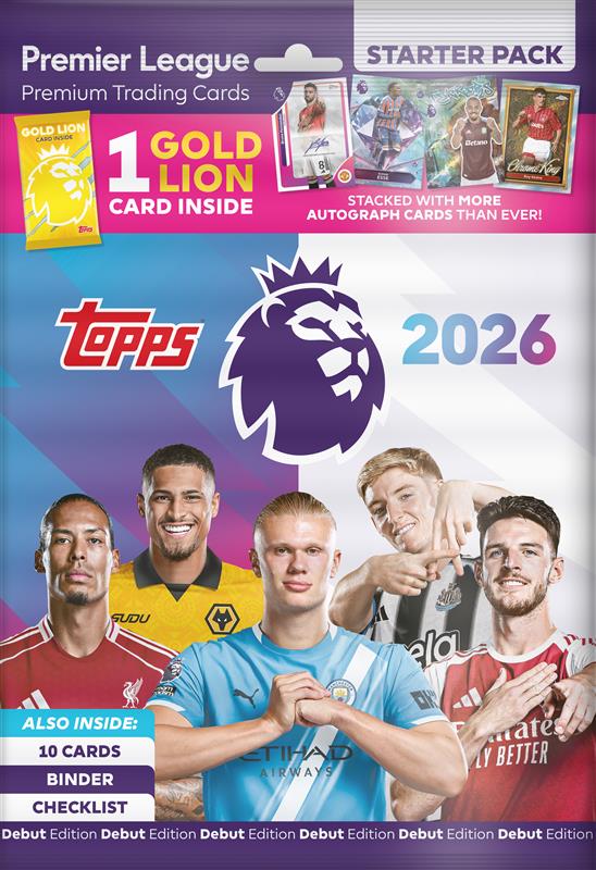Topps 2026 Premier League Trading Cards Starter Pack