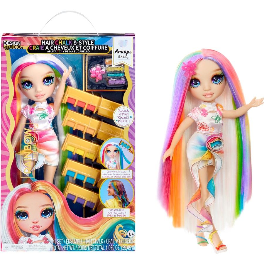 Rainbow High Hair Chalk & Style Doll - Amaya Raine