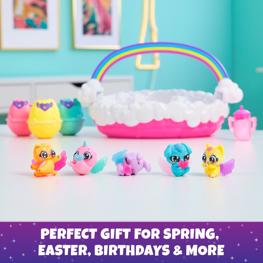 Hatchimals Alive Neon Rainbow Spring Basket