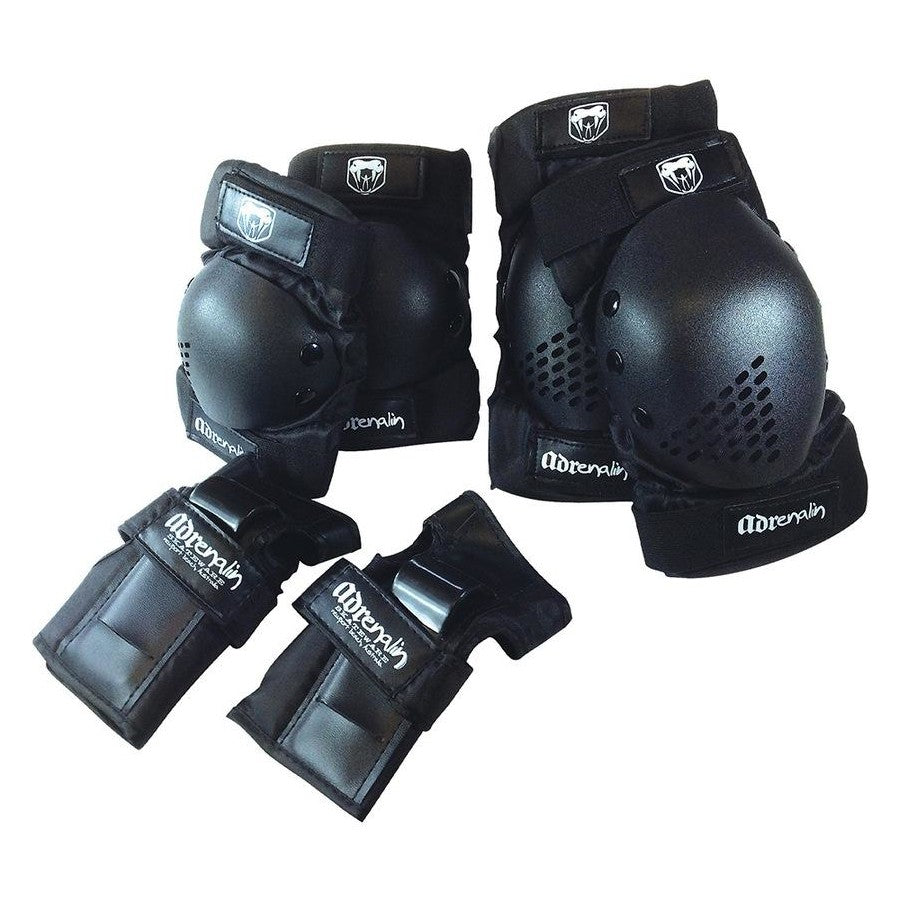 Adrenalin 6pc Protection Set Youth Large Black