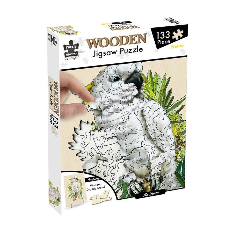 Puzzle Master Wooden Jigsaw 133pc Cockatoo