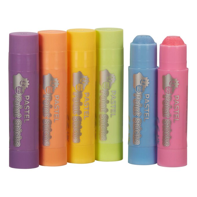 Little Brian Paint Sticks Pastel 6 Pack