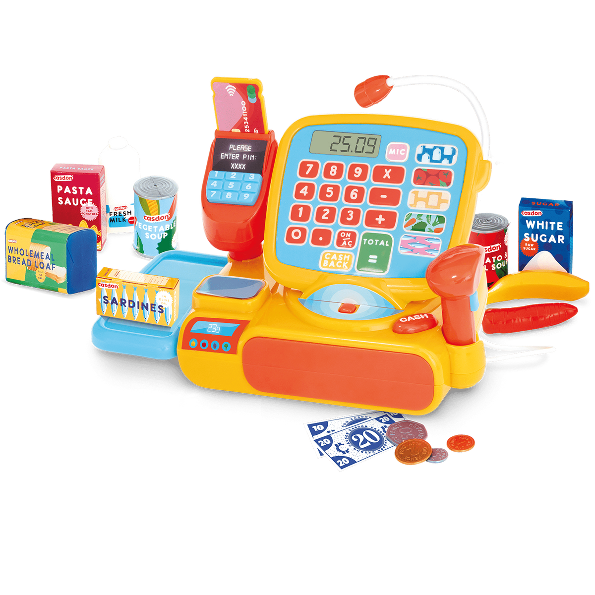 Casdon Cash Register - Req 3 AA Batteries