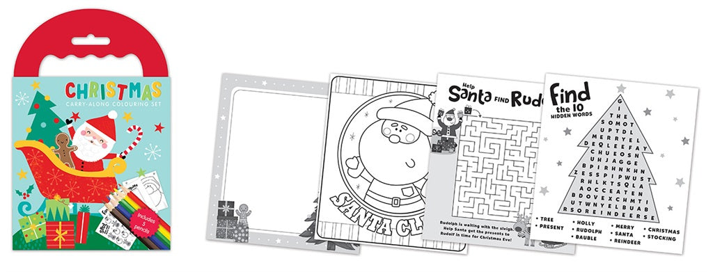 Christmas Carry Along Colouring Set