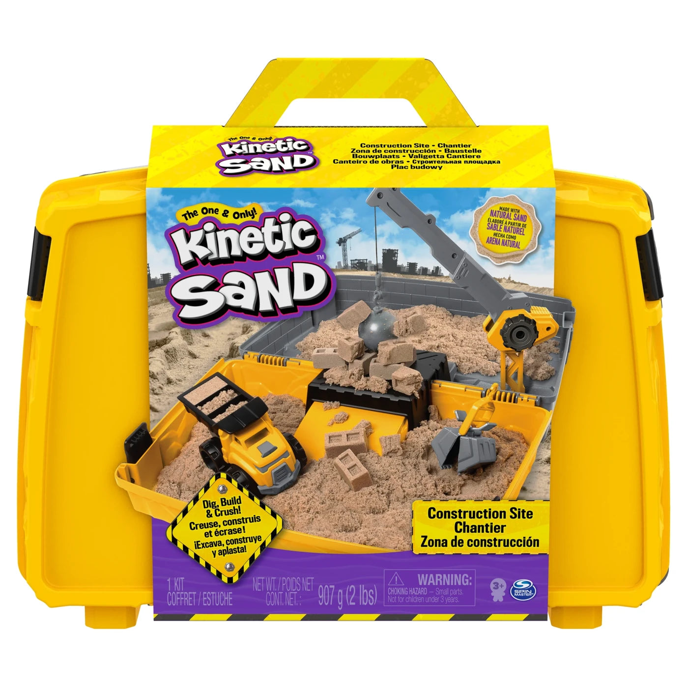 Kinetic Sand Construction Site Folding Sandbox