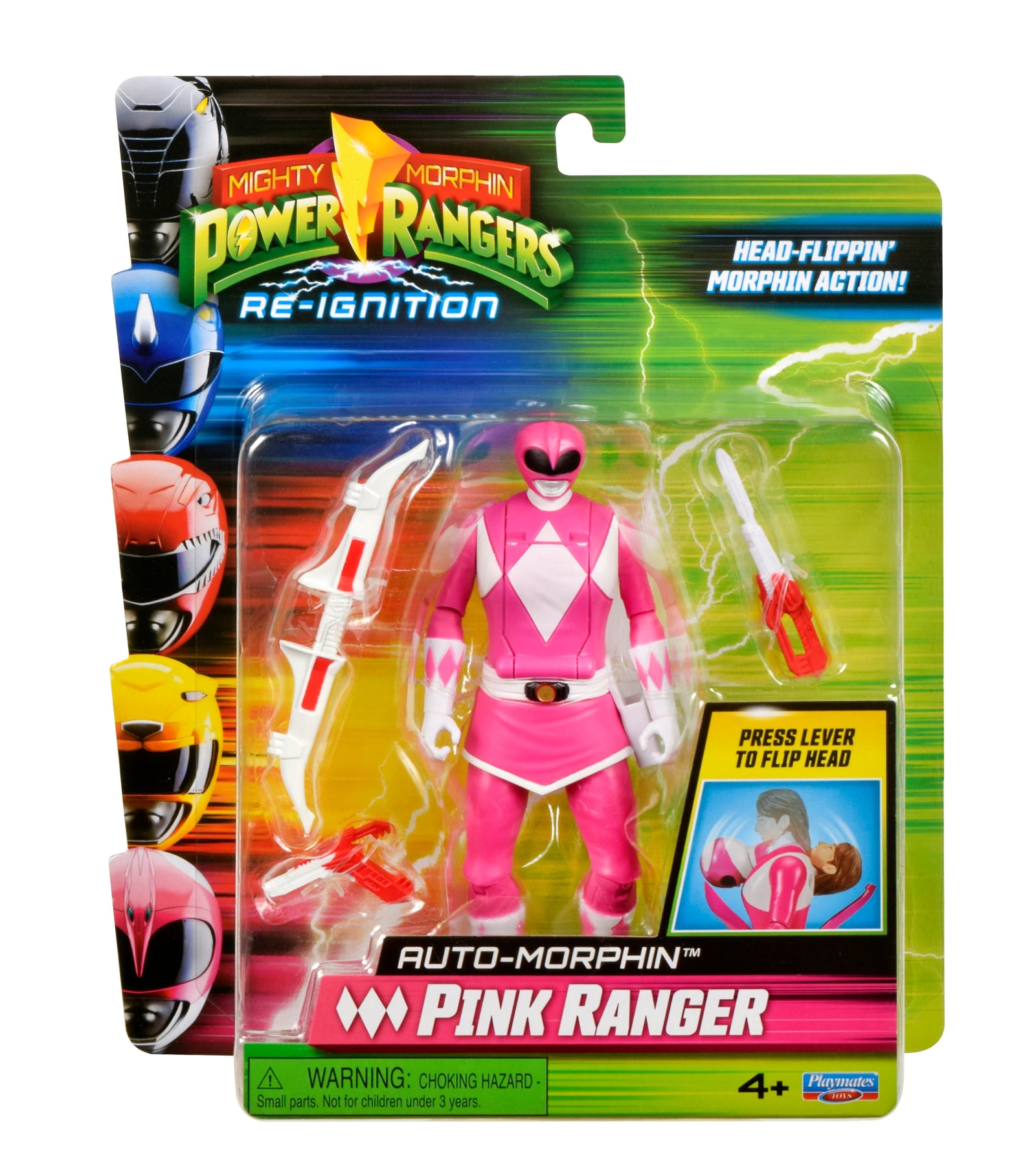 Power Rangers Auto-Morphin Flippin' Action Pink Ranger