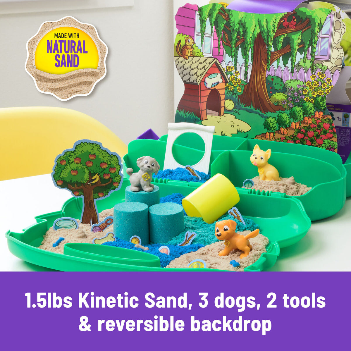Kinetic Sand Doggie Park Case Diggin Dog Park