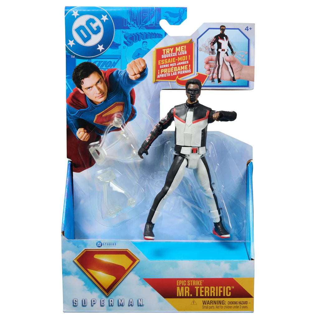 Superman Battle Attack Leg Squeeze Figure - Mr Terrific