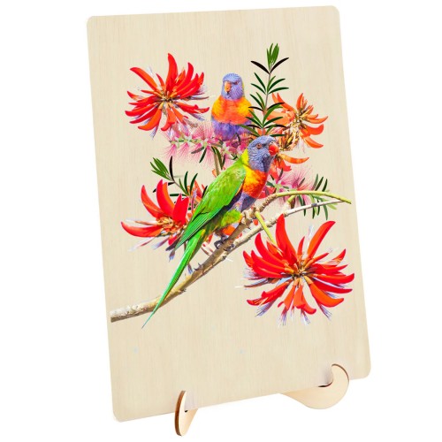 Puzzle Master Wooden Jigsaw 123pc Lorikeets