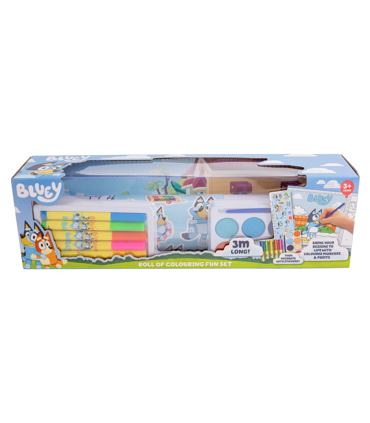 Bluey Roll of Colouring Fun Set