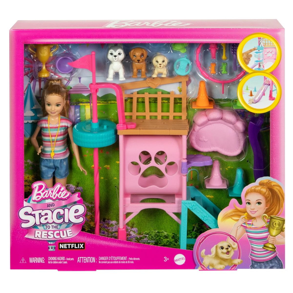 Barbie and Stacie To the Rescue Pups Playset