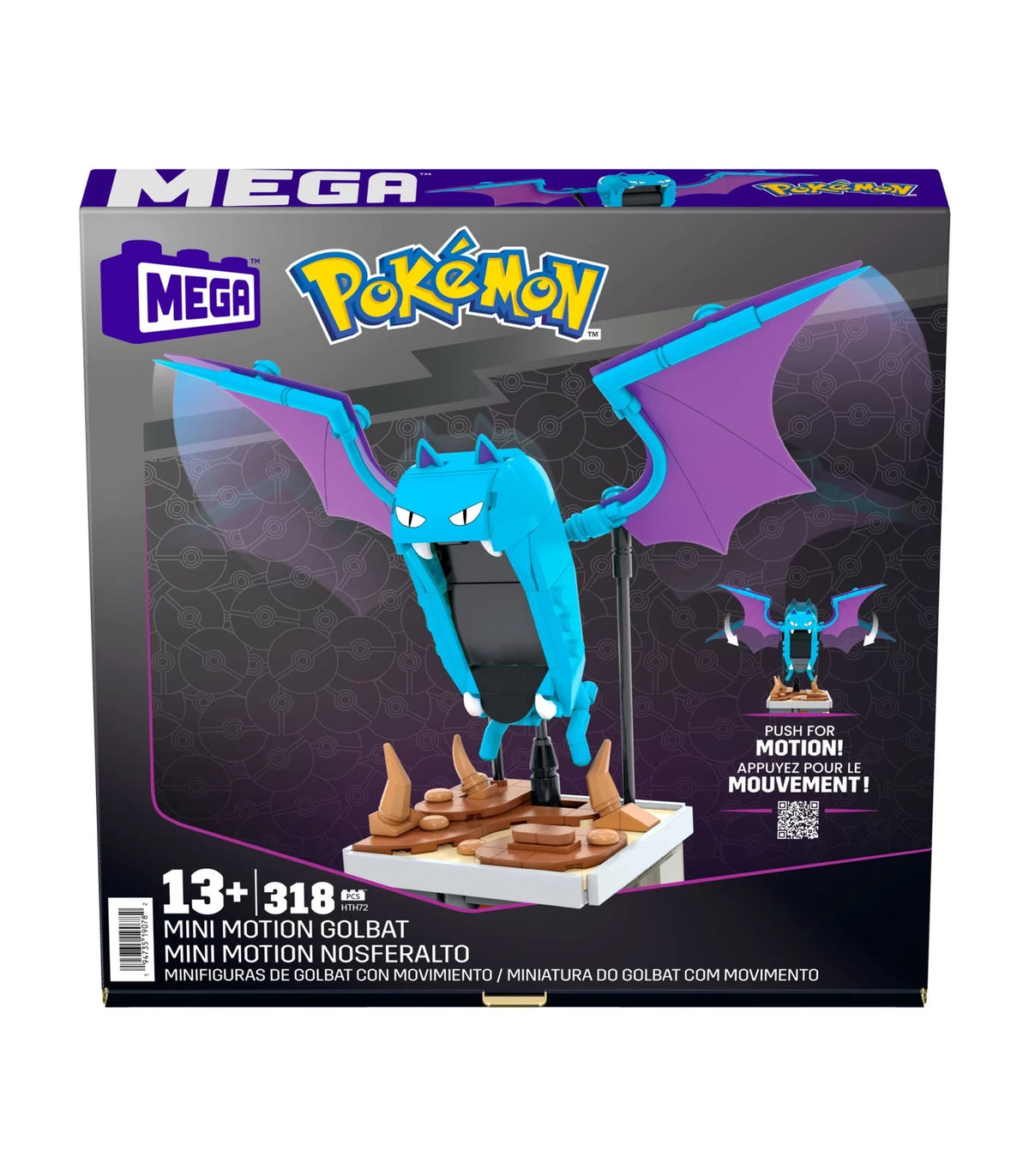 Mega Construx Pokemon Mini Motion Golbat 318pc