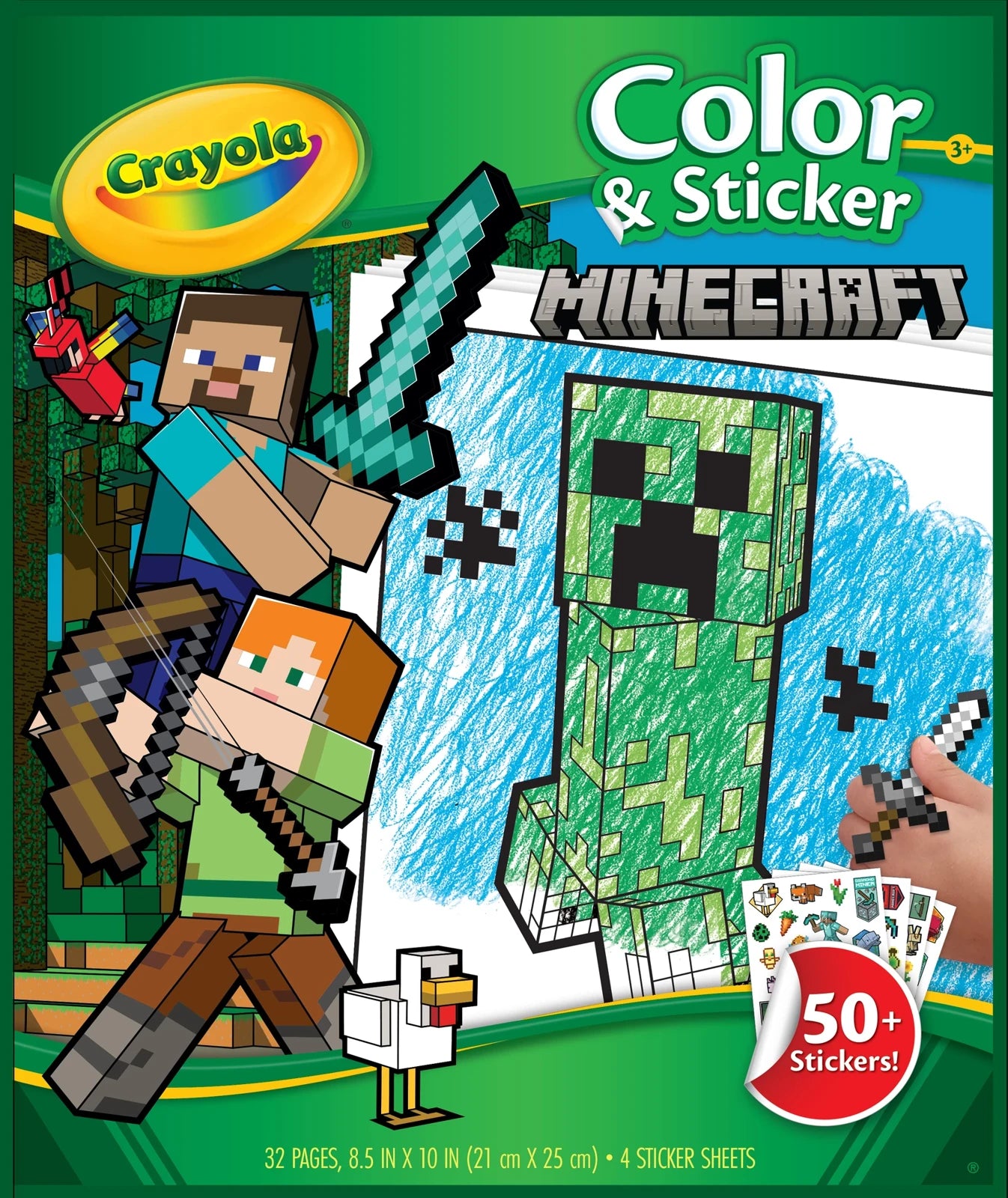 Crayola Colour & Sticker Book Minecraft