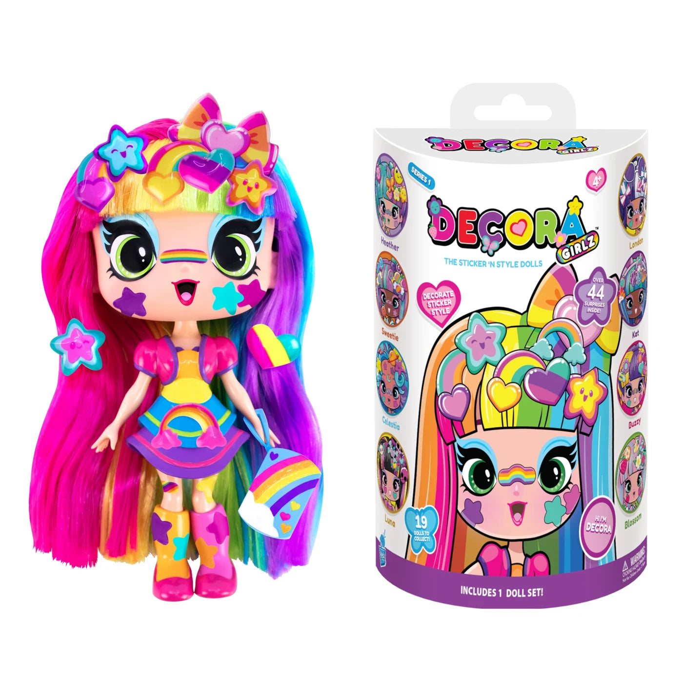 Decora Girlz 5" Sticker N Style Dolls Assorted