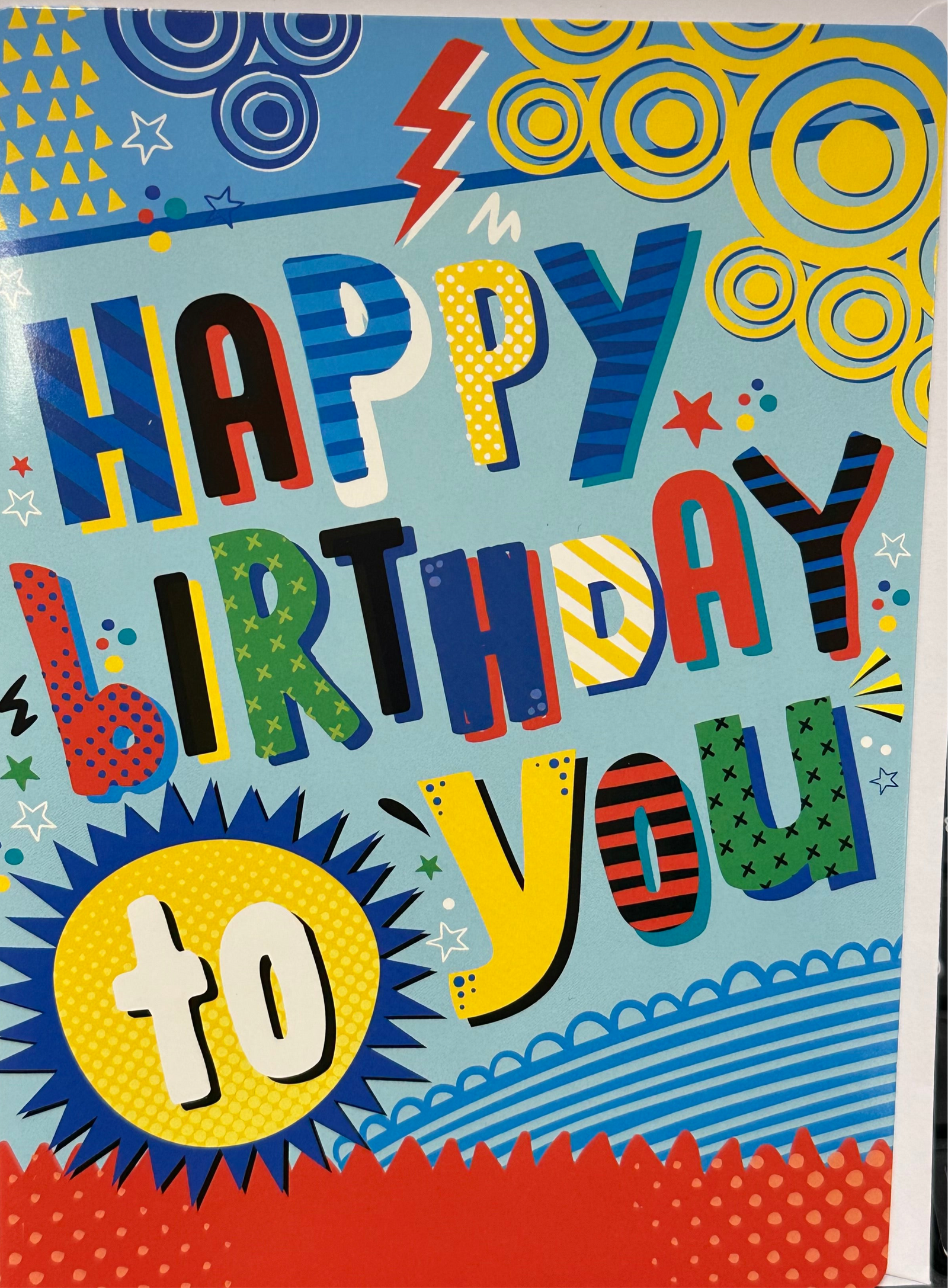 Birthday Card Patterns Happy Birthday To You