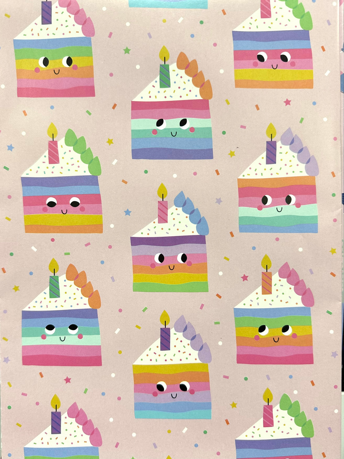 Wrap Folded Rainbow Birthday Cake