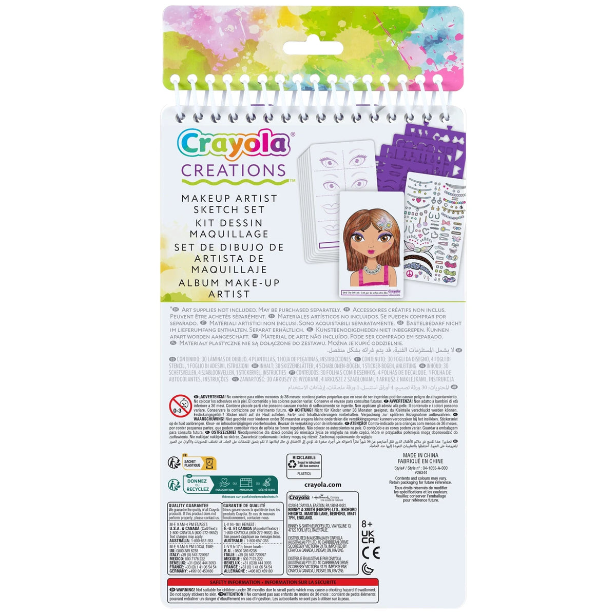 Crayola Creations Makeup Artist Sketch Set