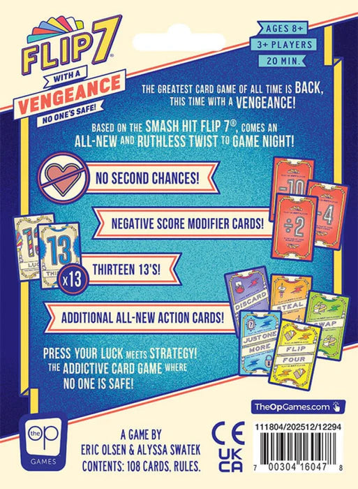 Flip 7 With A Vengeance Card Game (Hangsell Edition)