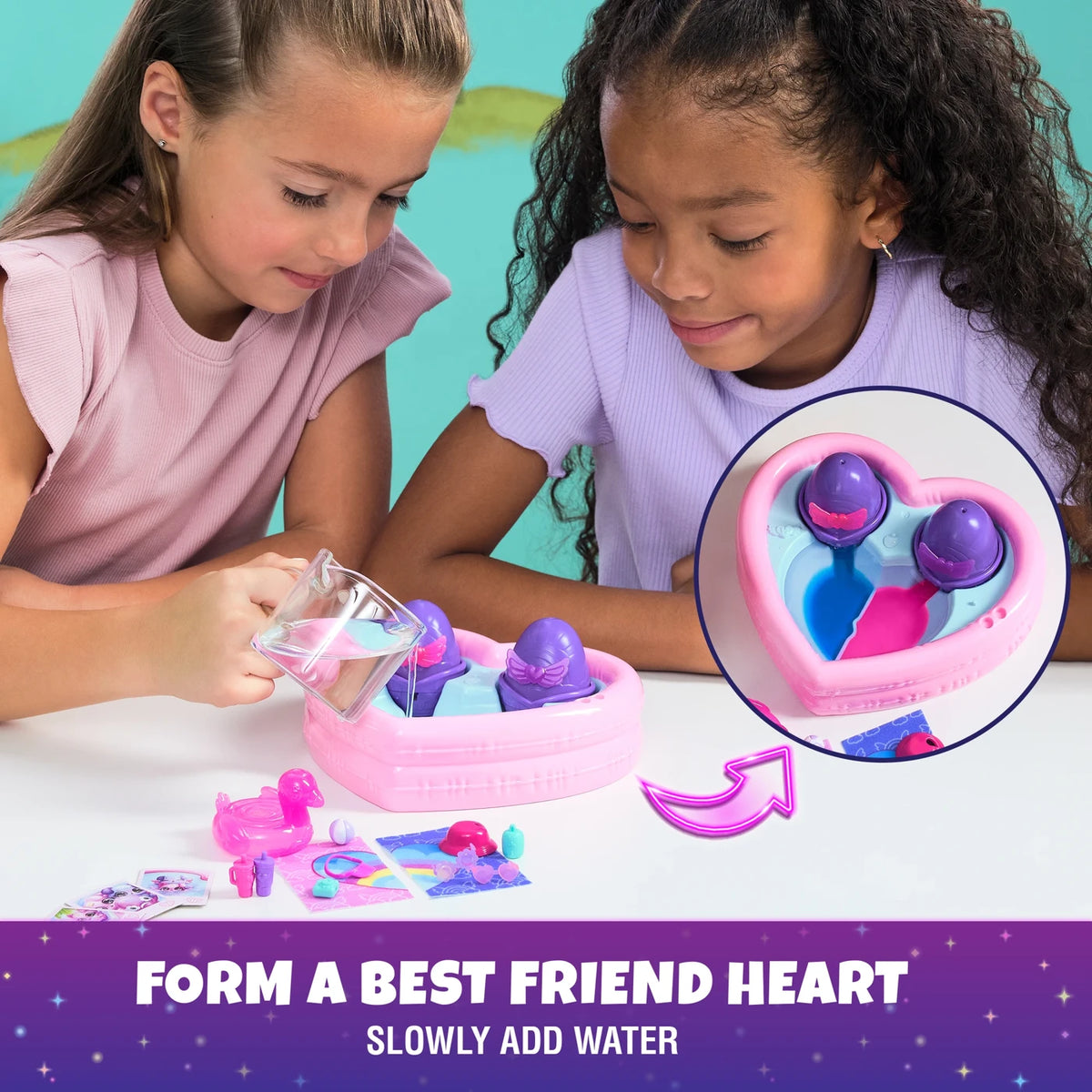 Hatchimals Alive Neon Rainbow Bestie Pool Party