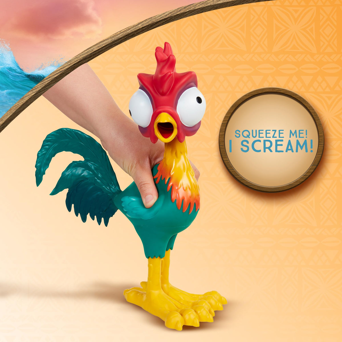 Moana 2 Squeeze and Scream Hei Hei