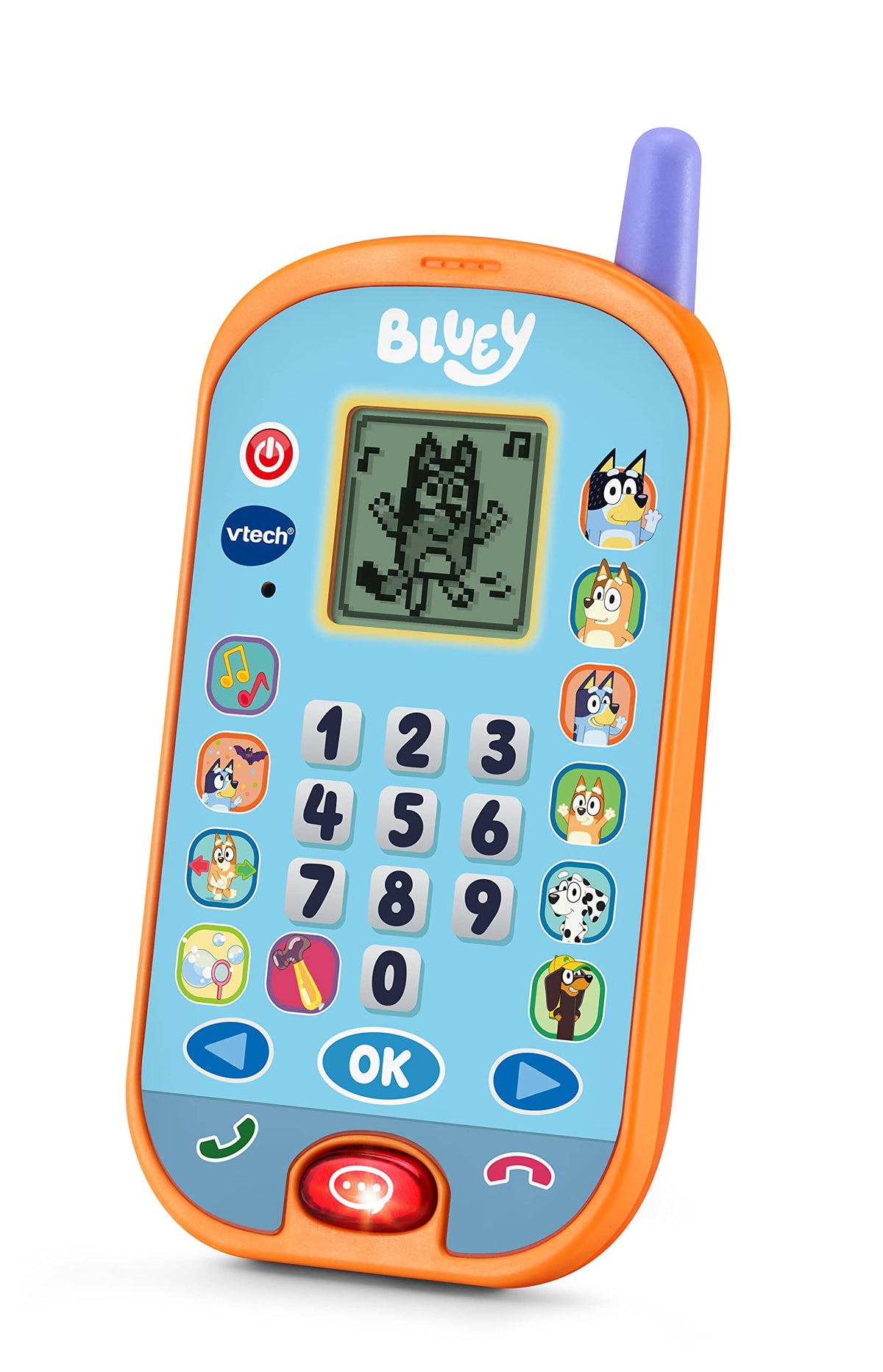 Vtech Bluey Ring Ring Phone - 2 AAA Demo Batteries Included