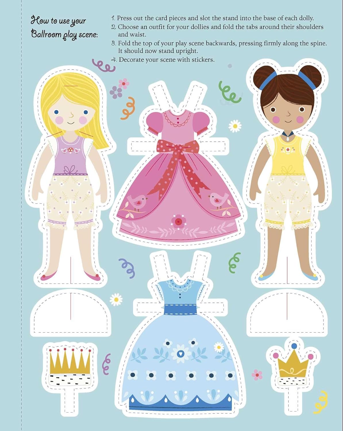 Dress Up Princesses Press Out Doll Activity  Book