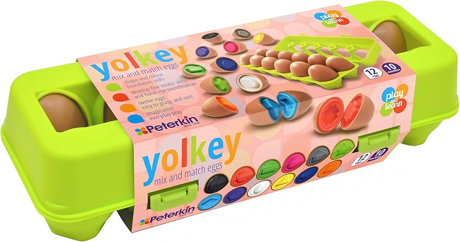 Play &amp; Learn Yolkey Mix &amp; Match Eggs