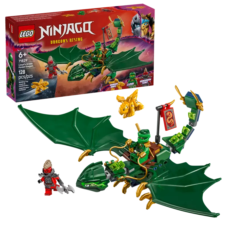 Lego 71829 Ninjago Lloyd's Green Forest Dragon