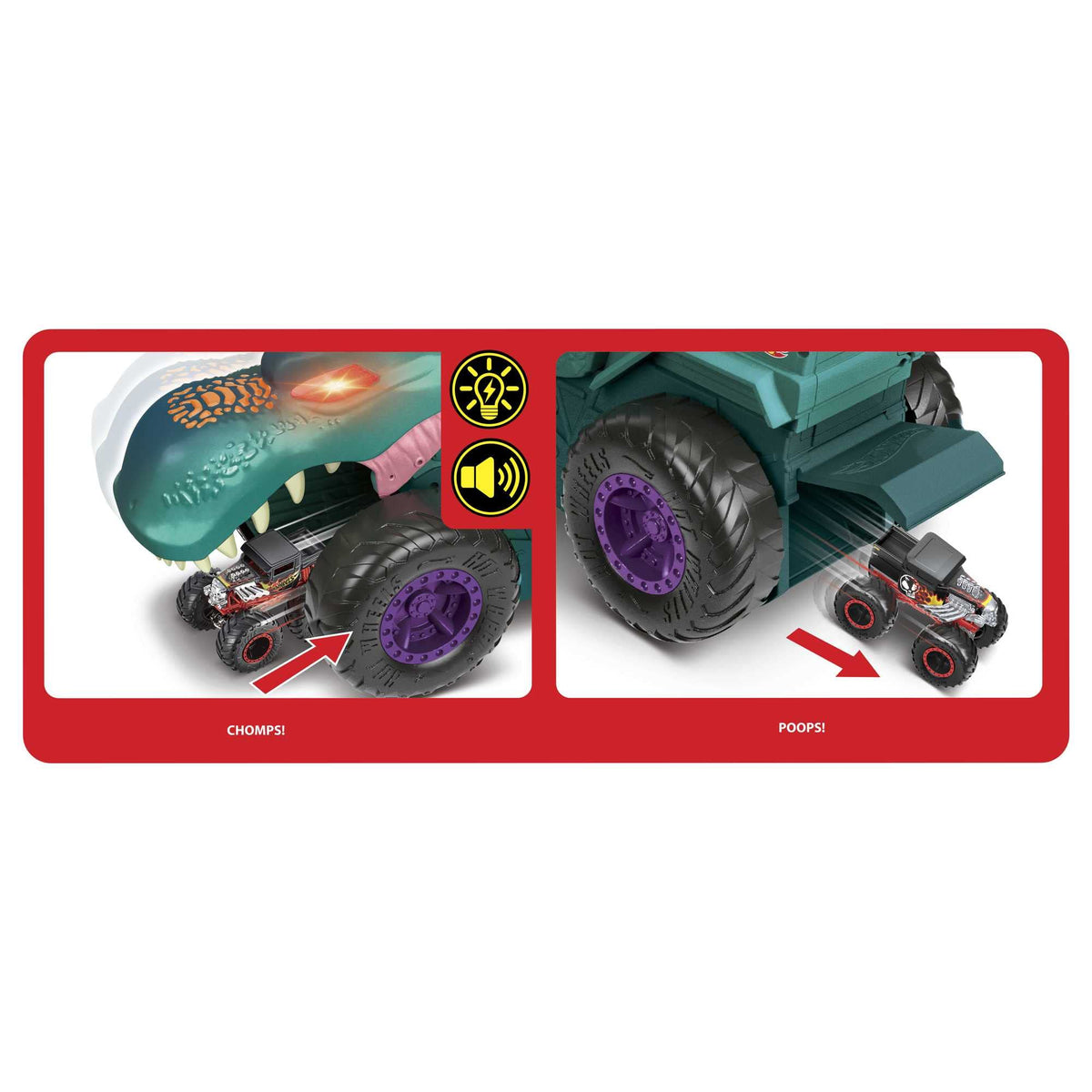 Hot Wheels Monster Trucks Car Chompin&#39; Mega Wrex