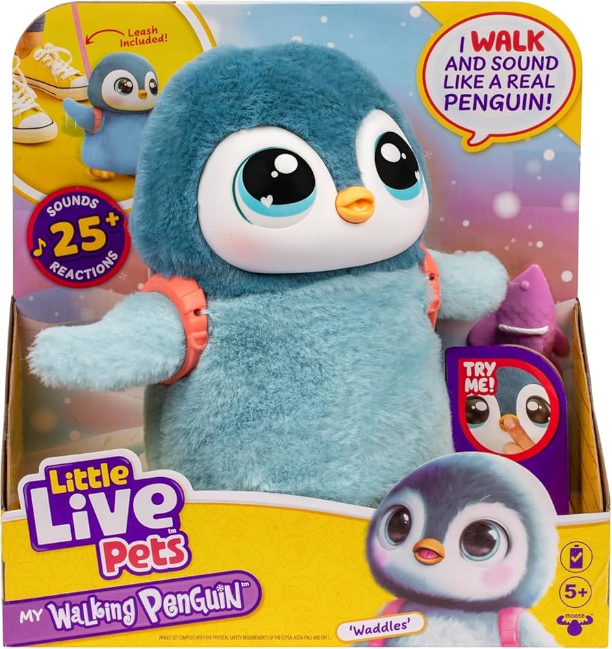Little Live Pets Waddles My Walking Penguin incl 3 x AA demo batteries