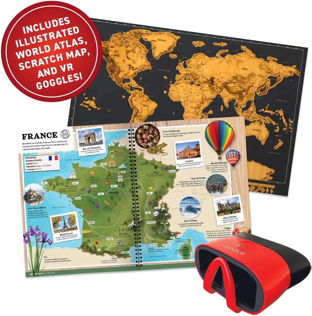 Virtual Reality Gift Box World Atlas