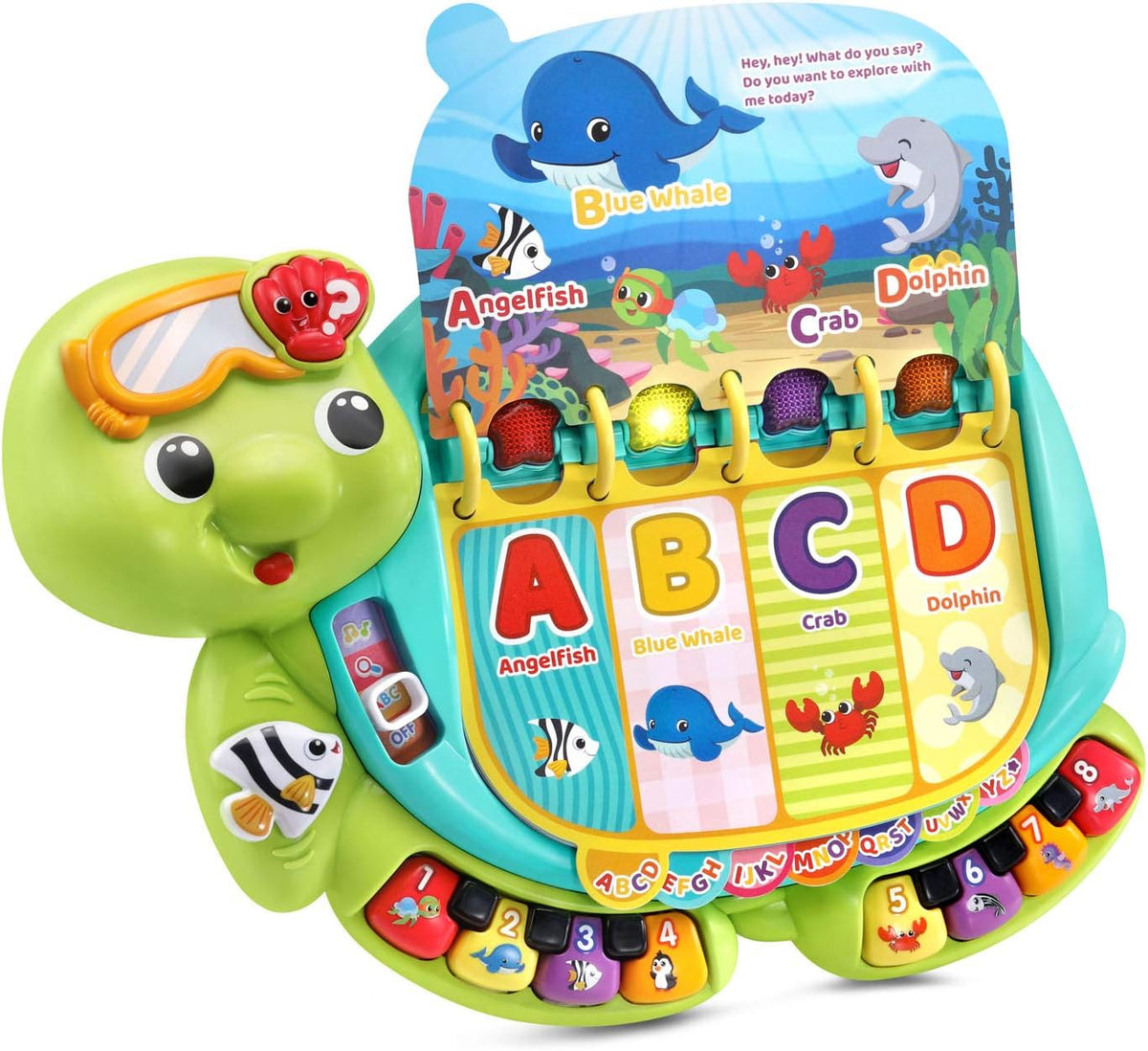 Vtech Touch and Teach Sea Turtle includes 2 x AA demo batteries
