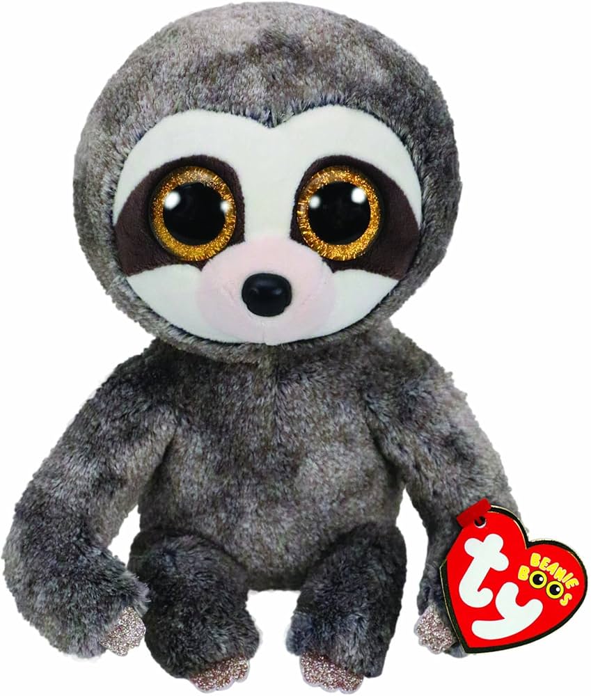 TY Beanie Boo Regular Grey Sloth Dangler