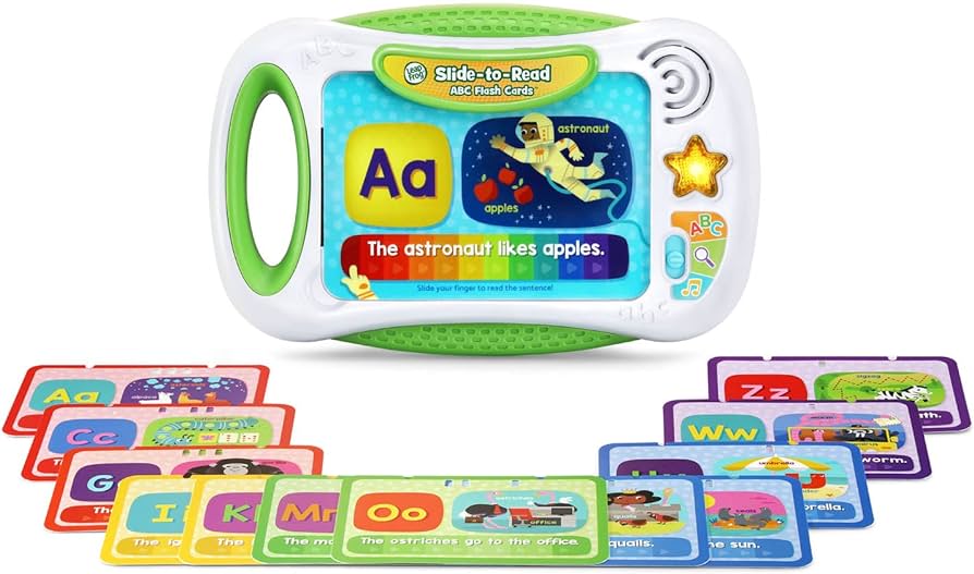 Leap Frog Slide To Read ABC Flash Cards (3 x AAA batteries incl)