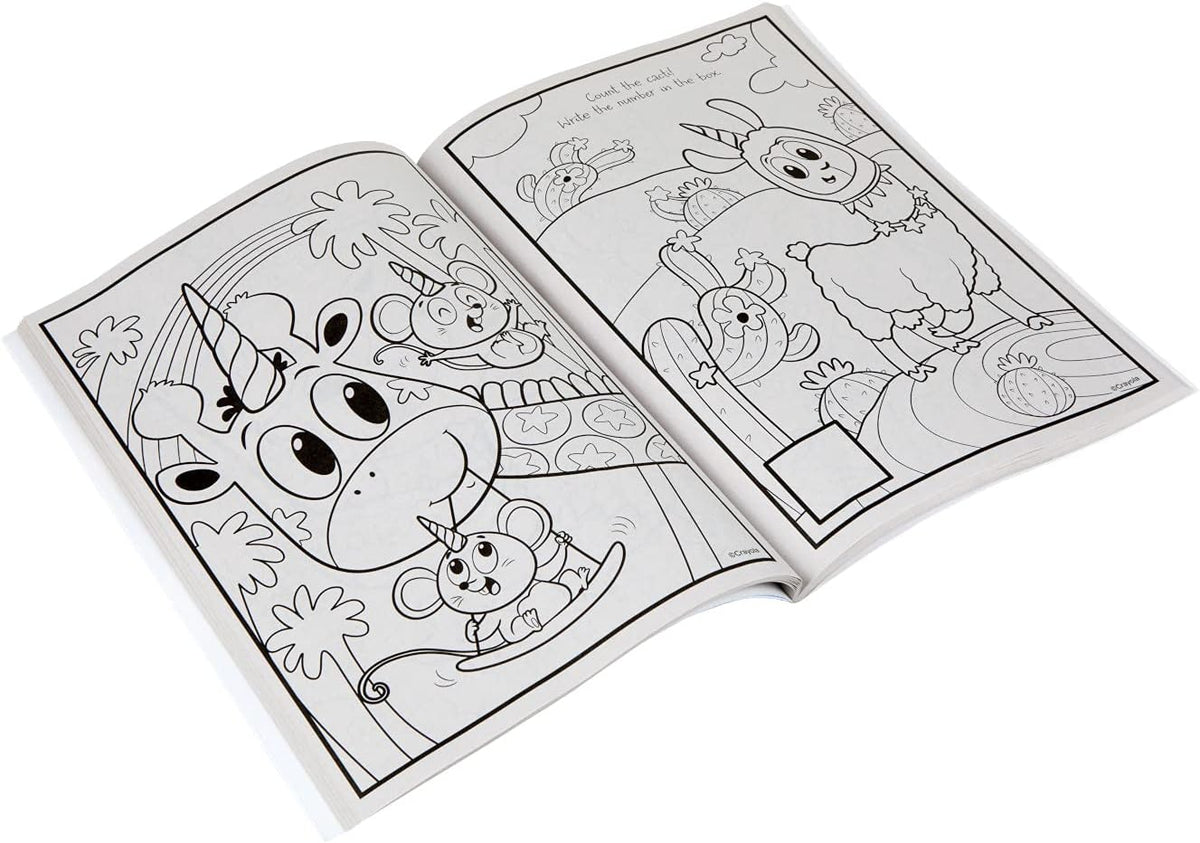 Crayola Colouring Book with Stickers Uni- Creatures 96pg
