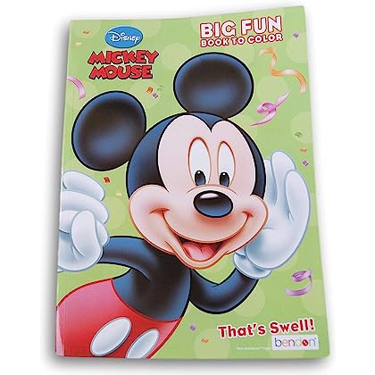Disney Mickey Mouse Big Fun 96pg Colouring and Activity Book
