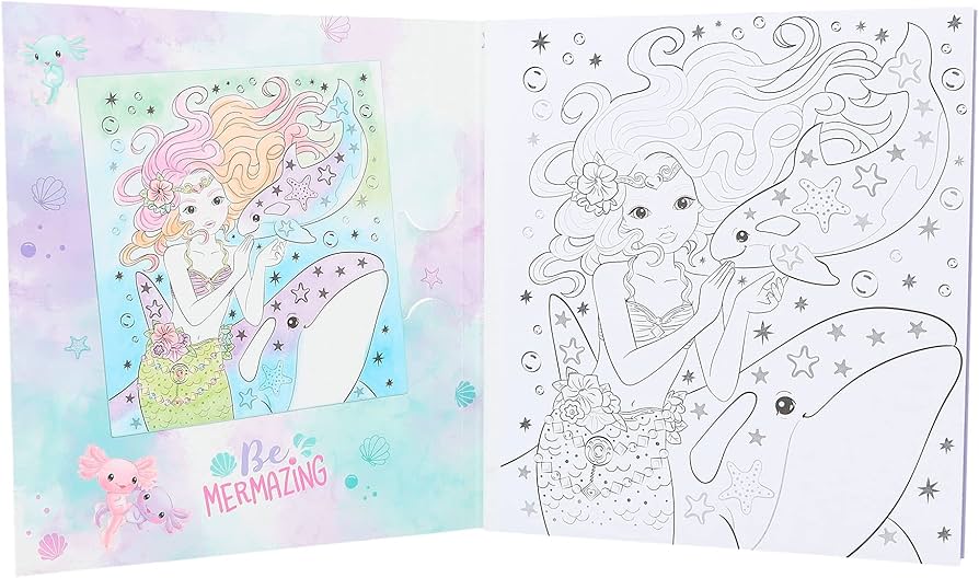 Top Model Water Colour Book Mermaid