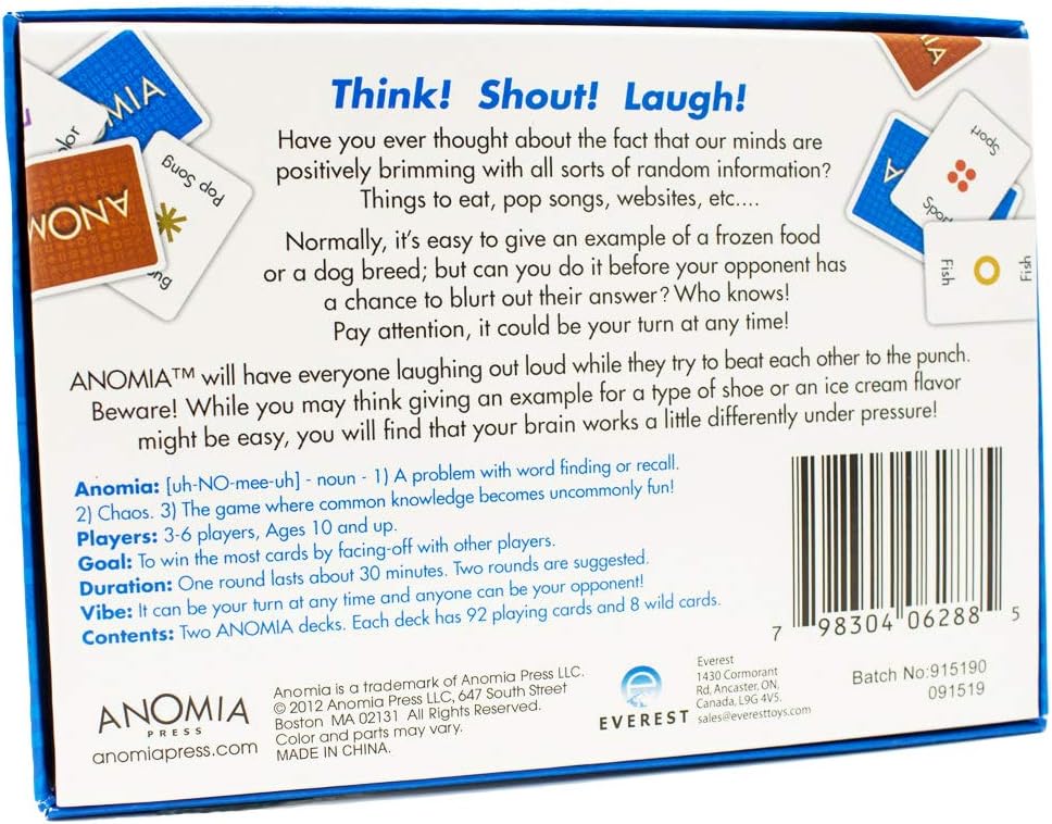 Anomia Card Game