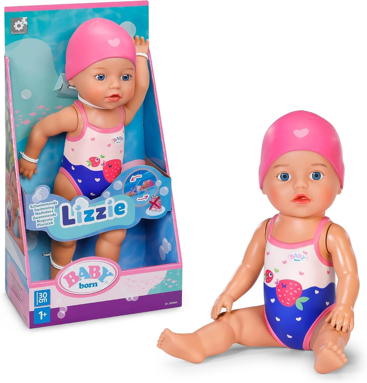 Baby Born Swimming Lizzie 30cm (Mechanical Function)