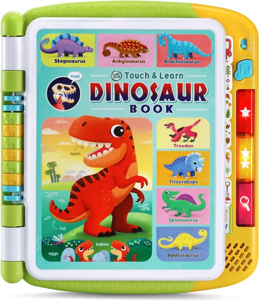 Leap Frog Touch &amp; Learn Dinosaur Book Demo Batteries Included