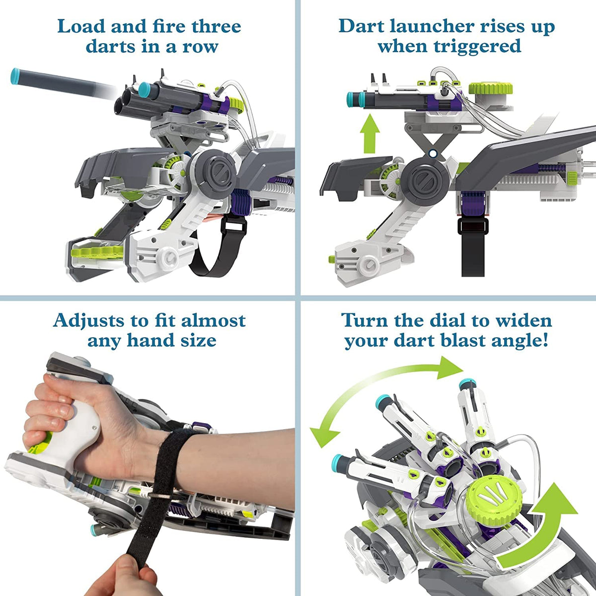 Ultra Bionic Blaster Kit - Robotic Glove Foam Dart Shooter