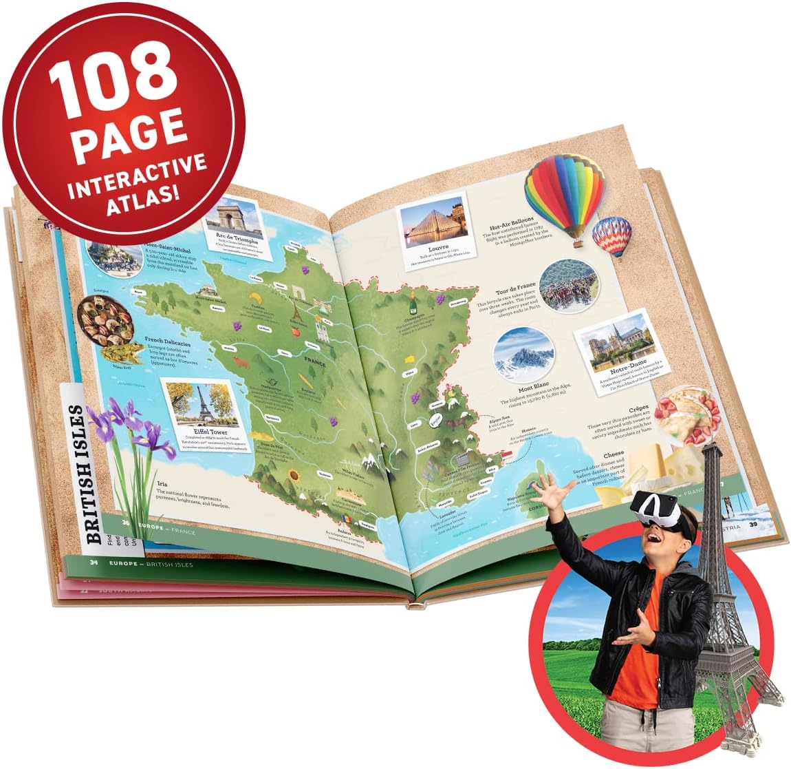 Virtual Reality Gift Box World Atlas