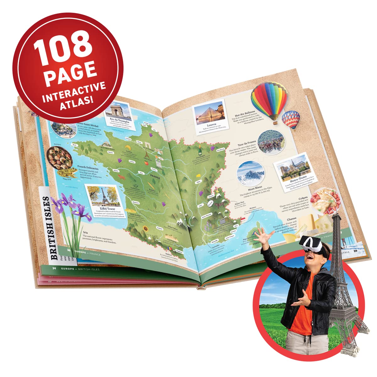 Virtual Reality Gift Box World Atlas